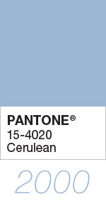 天空藍是千禧年的代表色，也是Pantone第一次發表年度代表色。／圖：Pantone.com