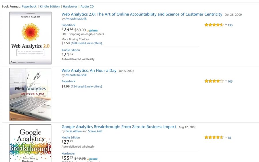 Amazon web analytics ebooks